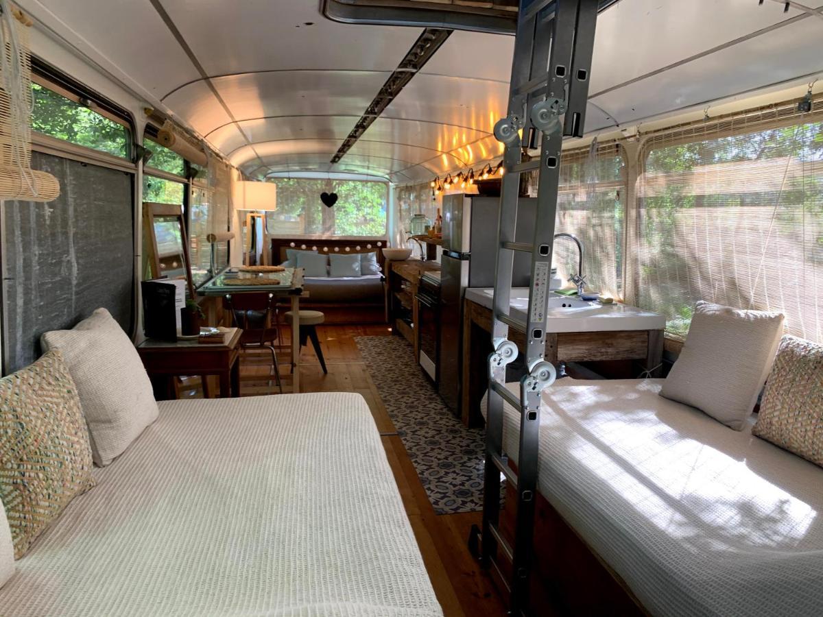 Magic Roof Top Bus With Big Bath In The Tree Forest! Mimizan Luaran gambar